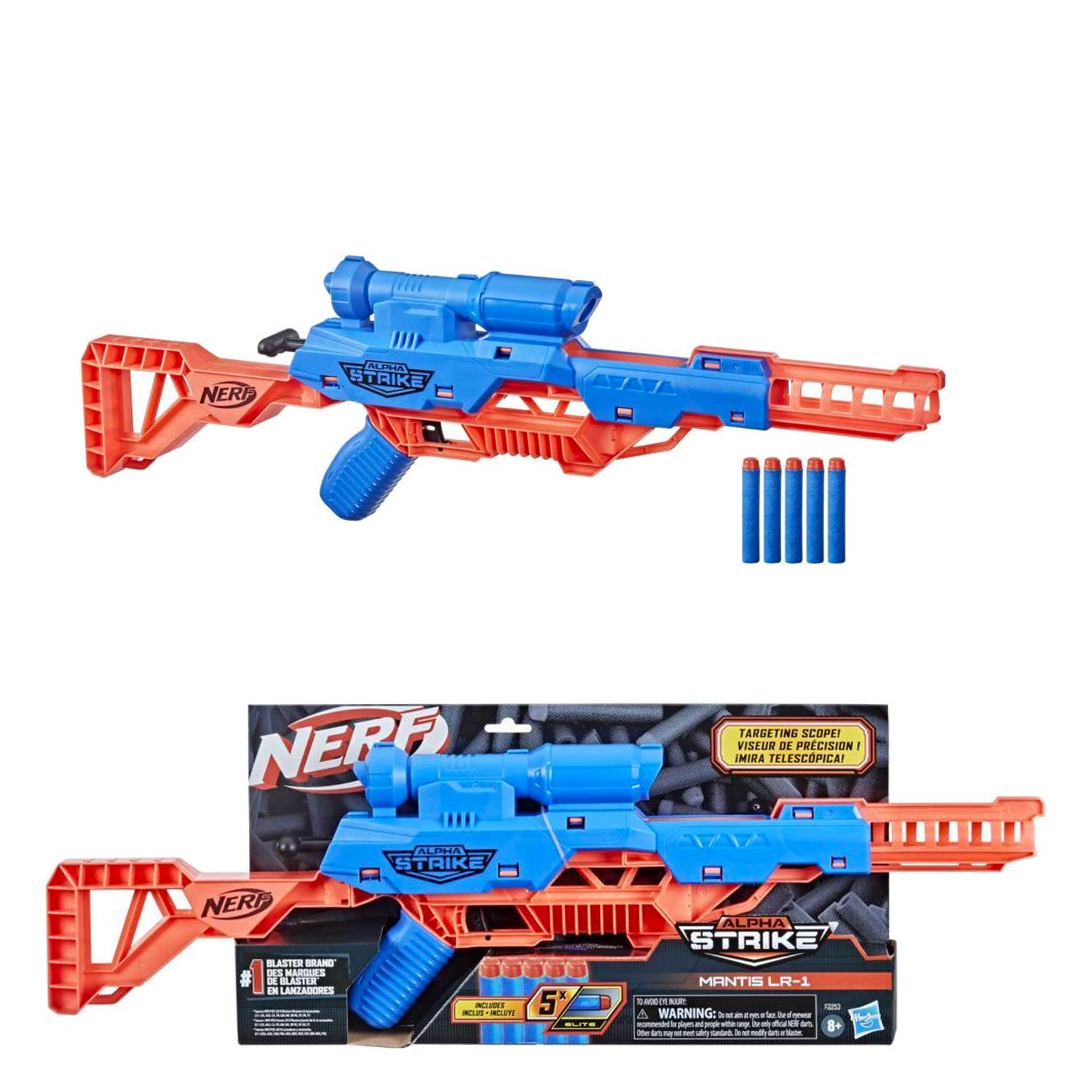 Grandi Giochi Nerf Flash Strike Pack táctico, objetivo y gafas