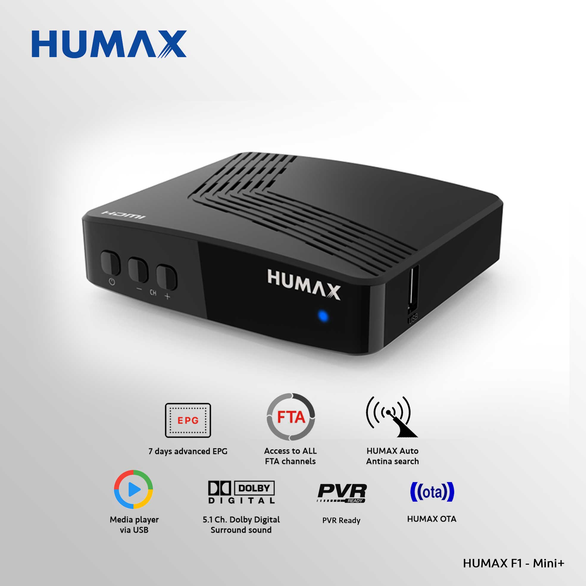 Humax F1-Mini+ Digital Satellite Receiver