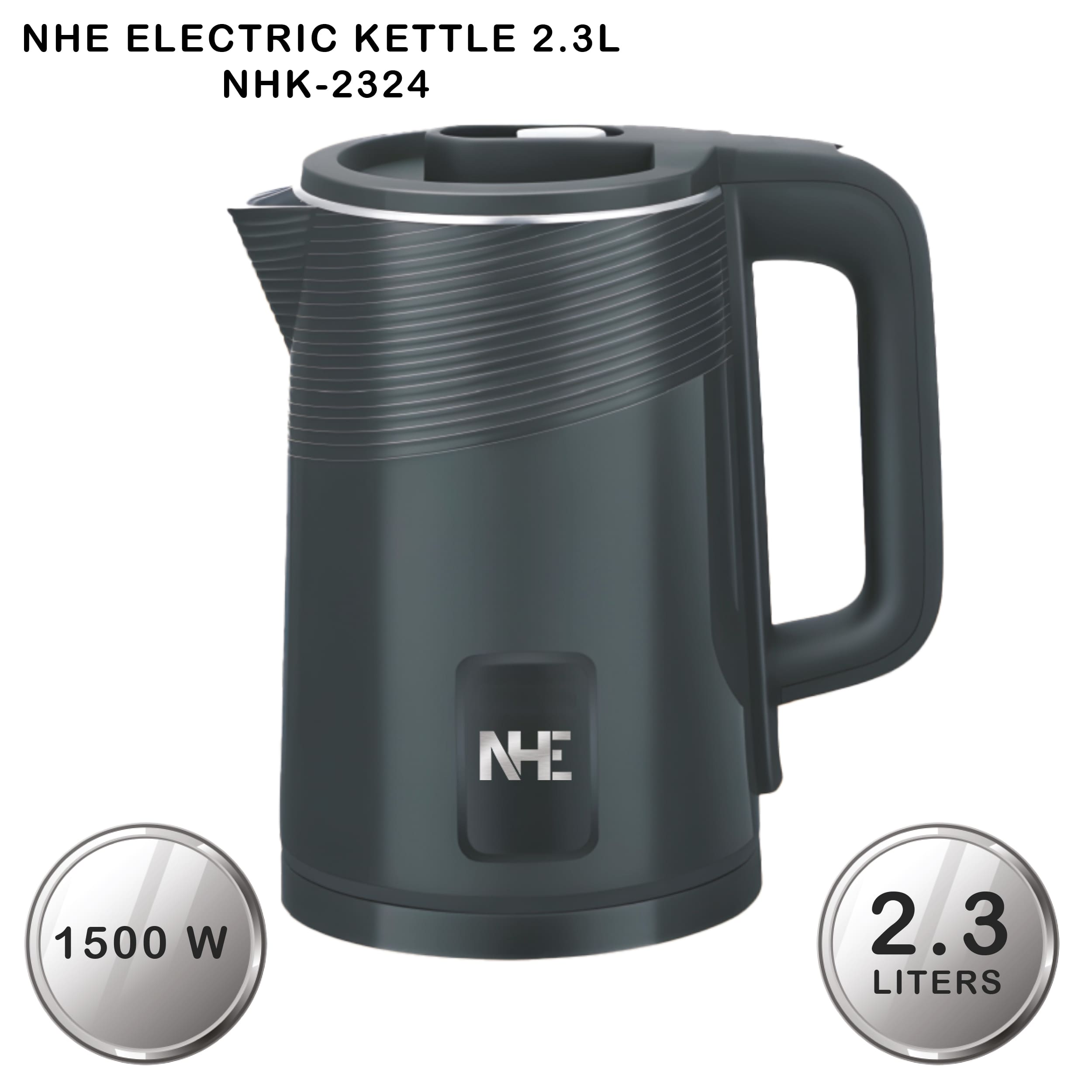 NHE Electric Kettle 2.3L NHK-2324 Black