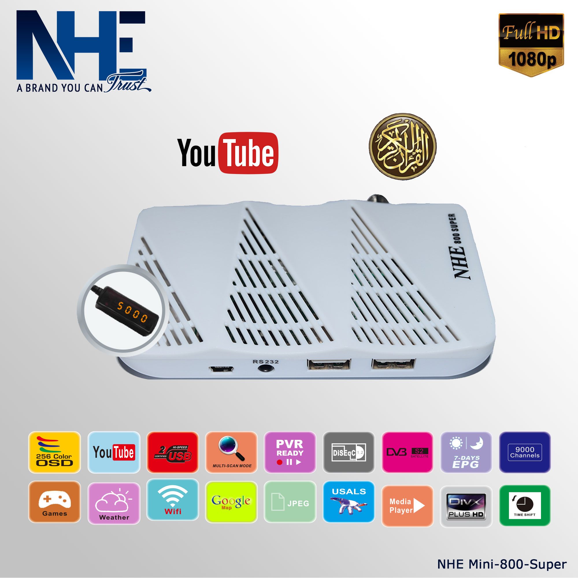 NHE Receiver FHD 800 Super