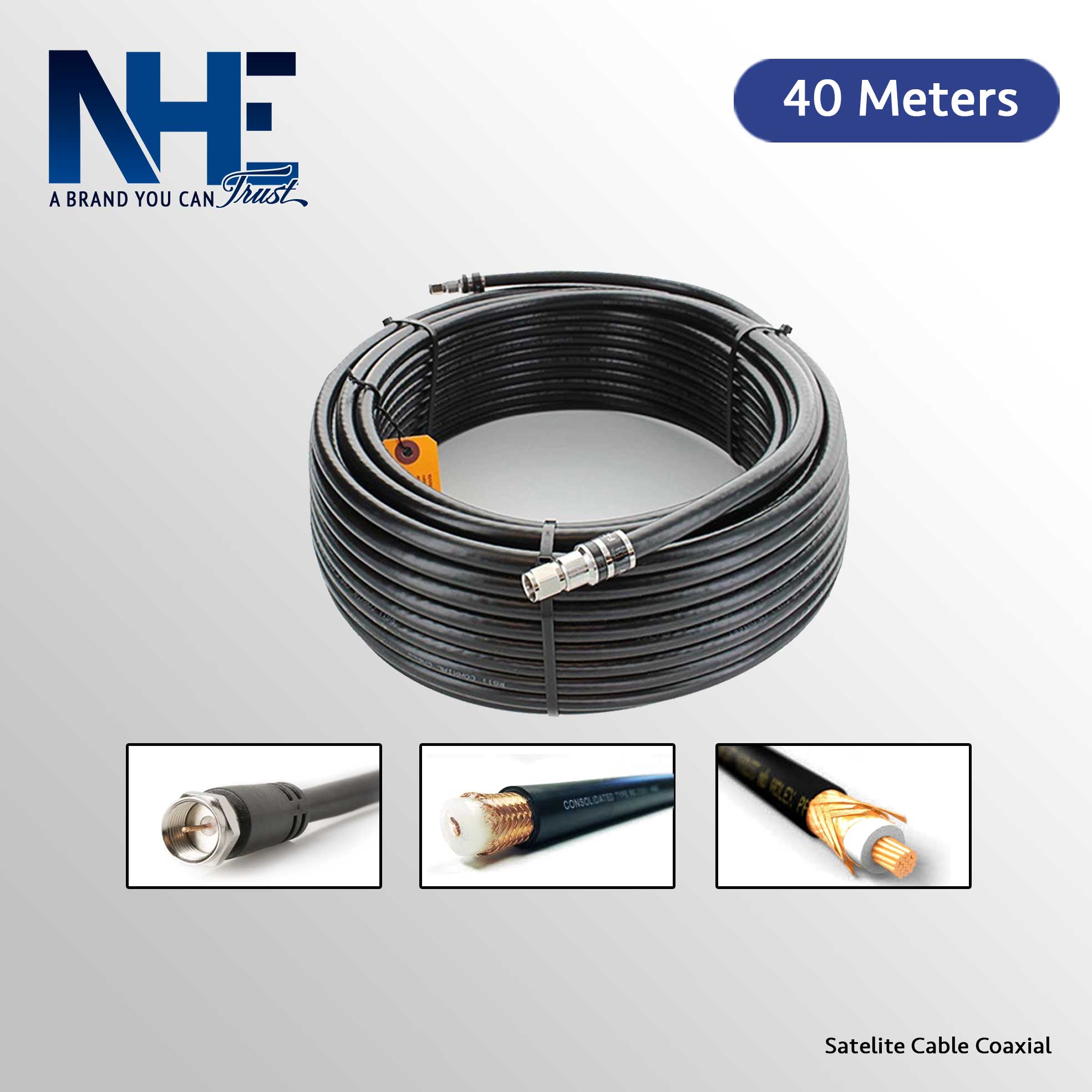 NHE RG6 High Quality Cable 40M