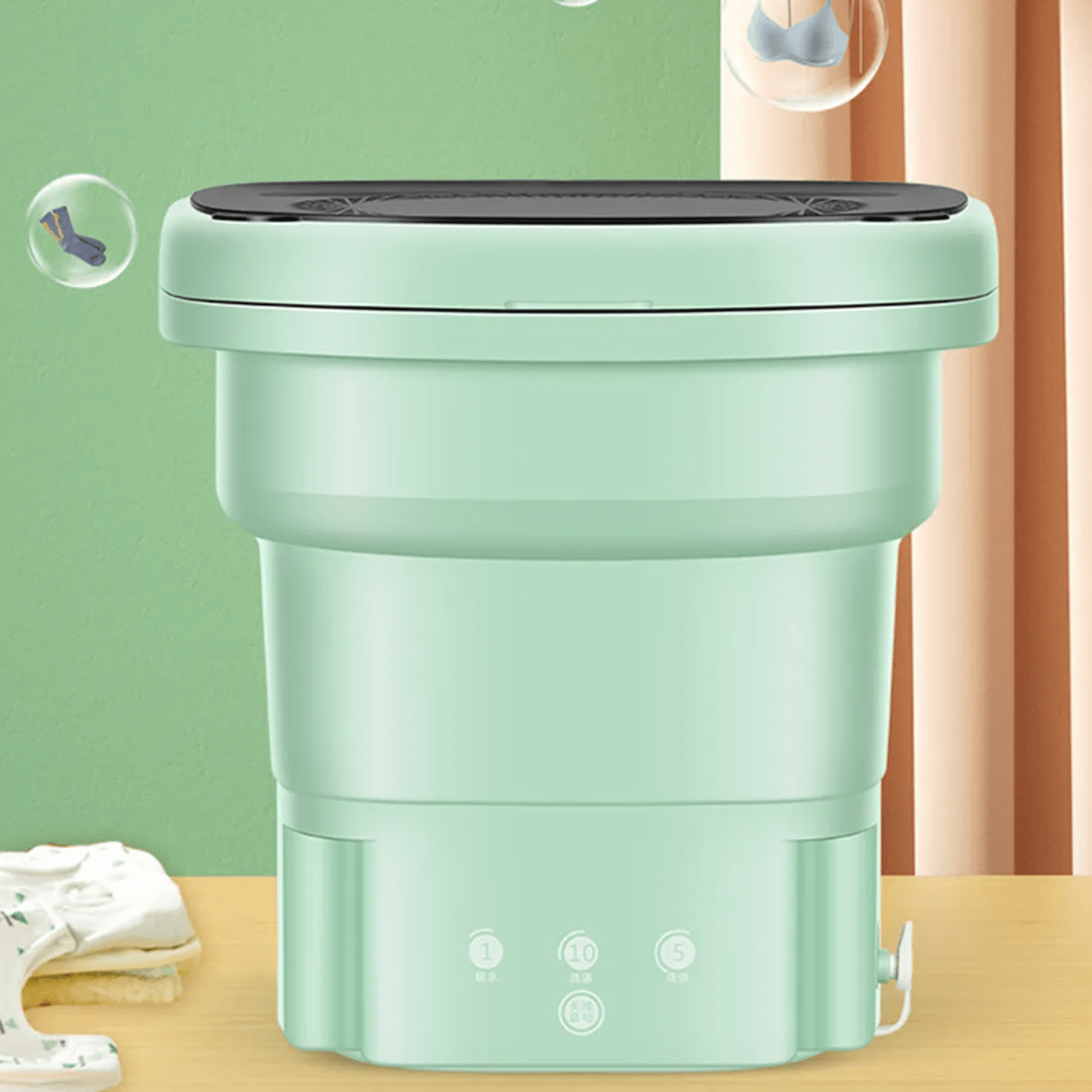Greenscreen Washingn Machine NHE Group | Foldable Washing Machine - Green