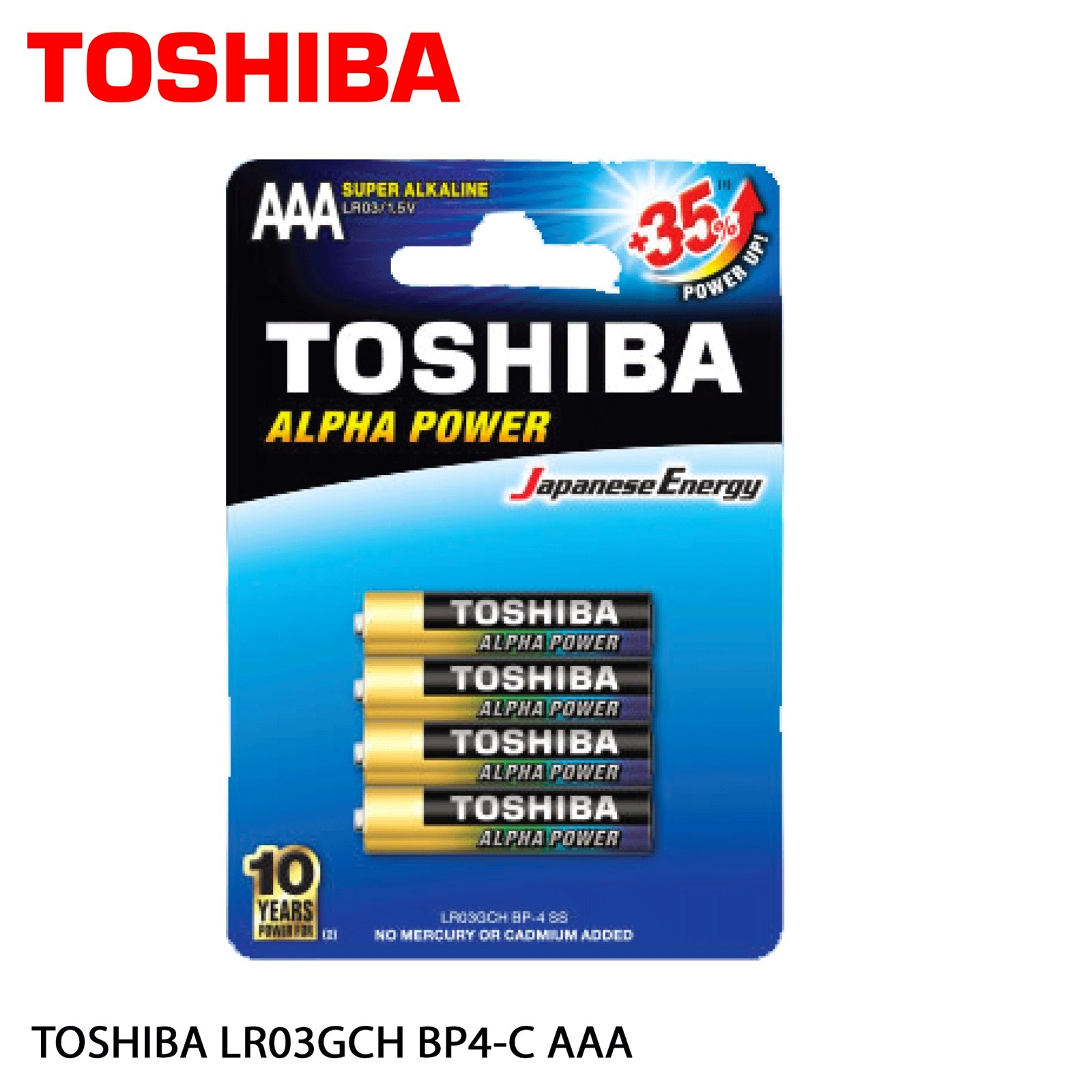 TOSHIBA LR03GCH BP-4C AAA