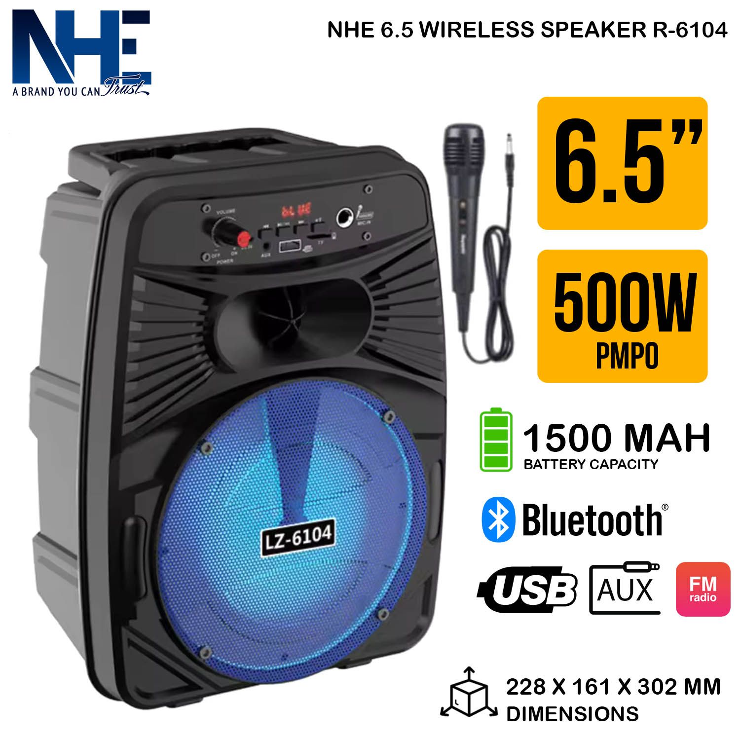 مكبر صوت لاسلكي  6.5 R-6104