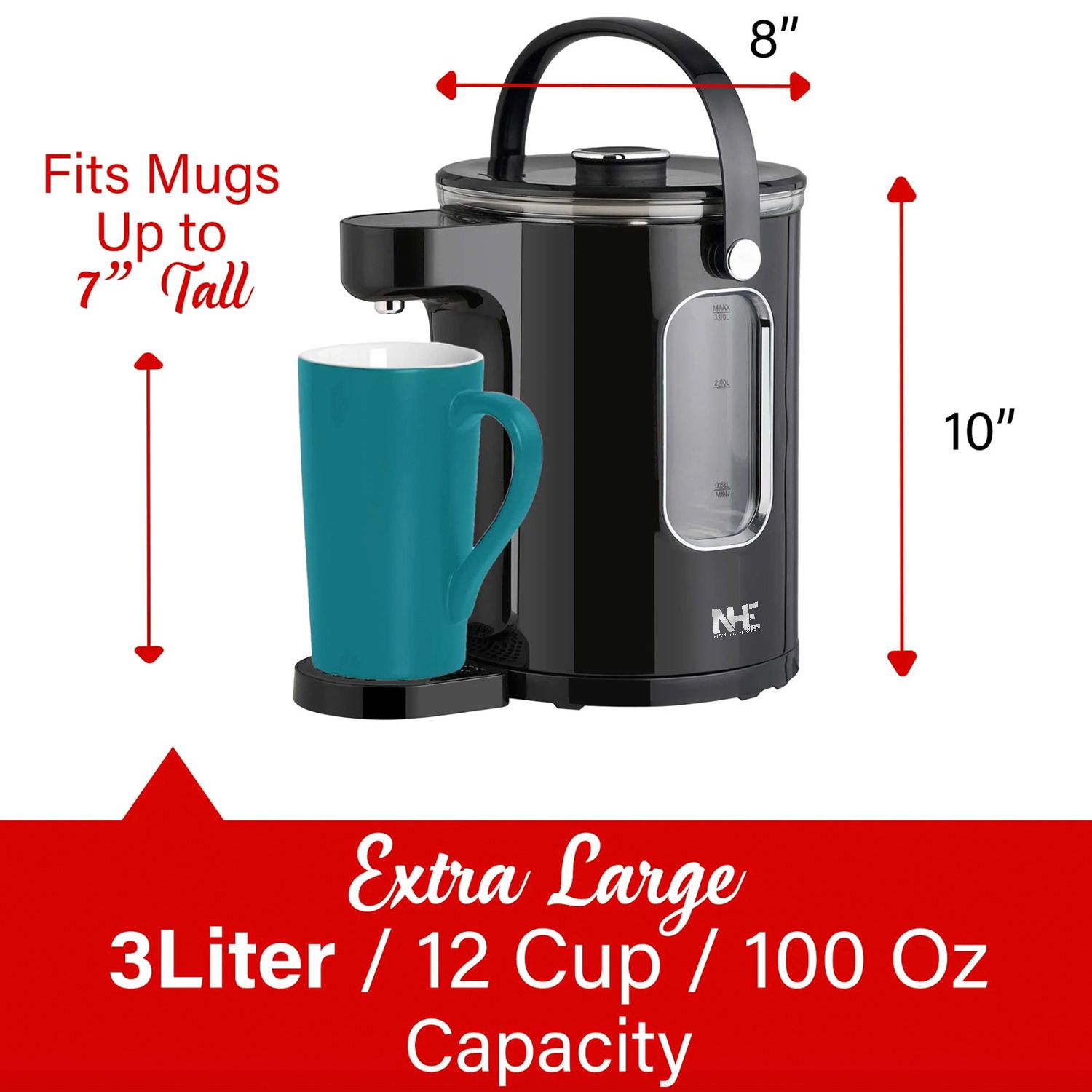 NHE Group | NHE Digital Glass Kettle 3L NHK 3024D